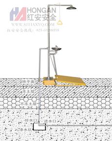 地埋式-電伴熱不銹鋼沖淋復(fù)合式洗眼器